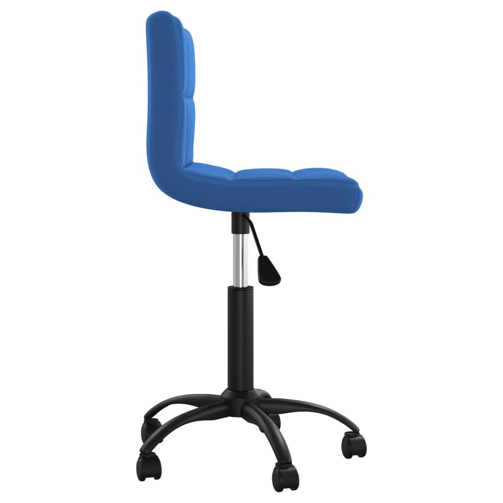 vidaXL Silla de oficina giratoria de terciopelo azul