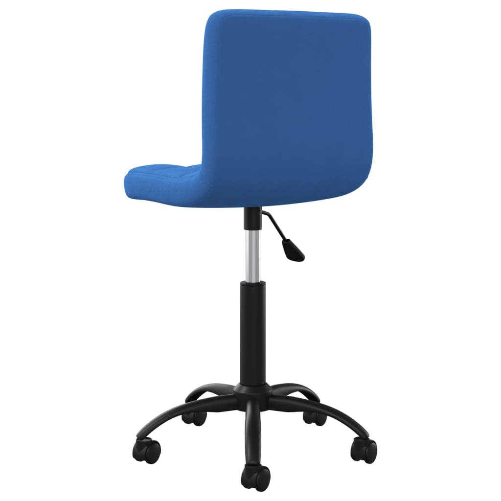 vidaXL Silla de oficina giratoria de terciopelo azul