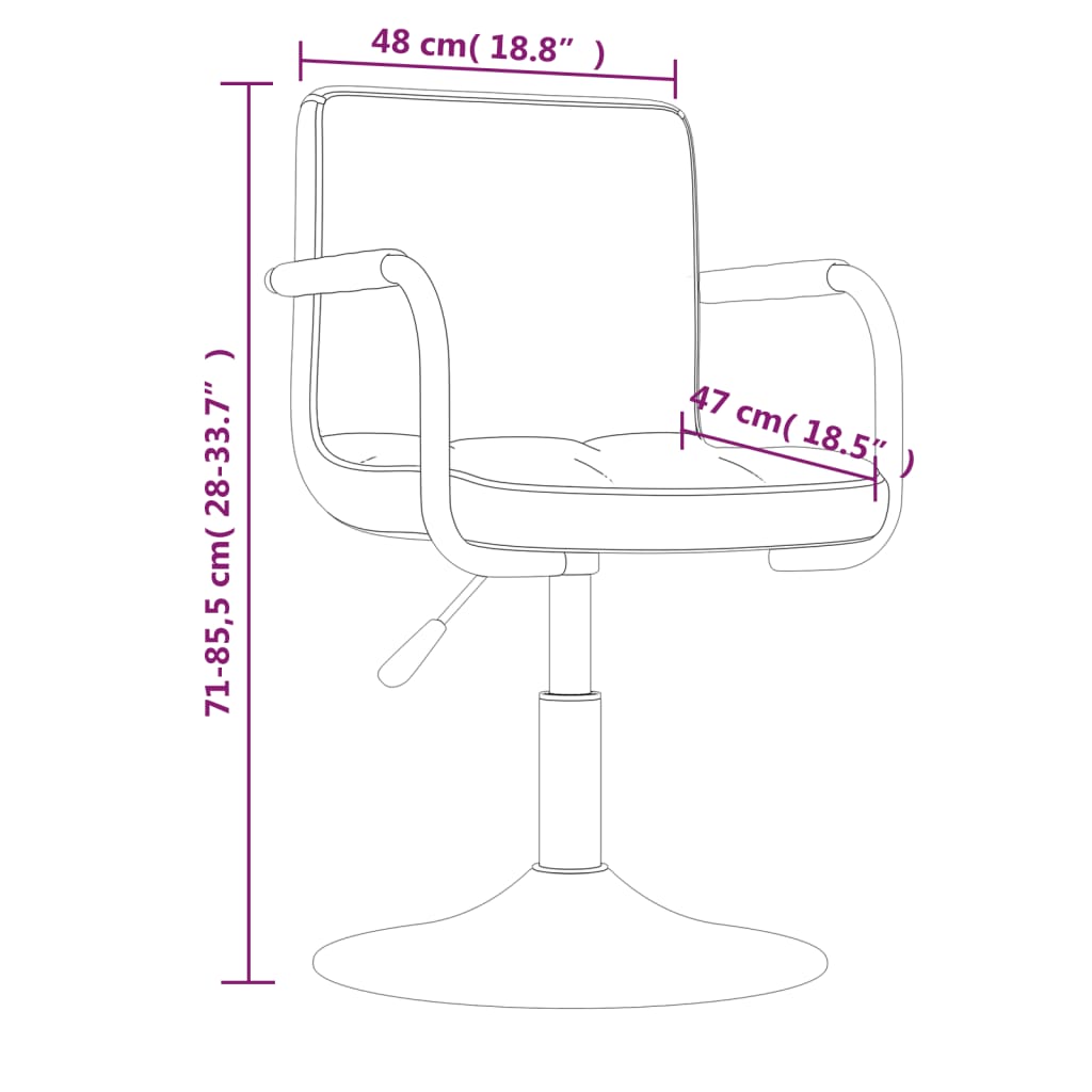 vidaXL Taburete de cocina de terciopelo negro