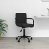 vidaXL Silla de oficina giratoria de terciopelo negro