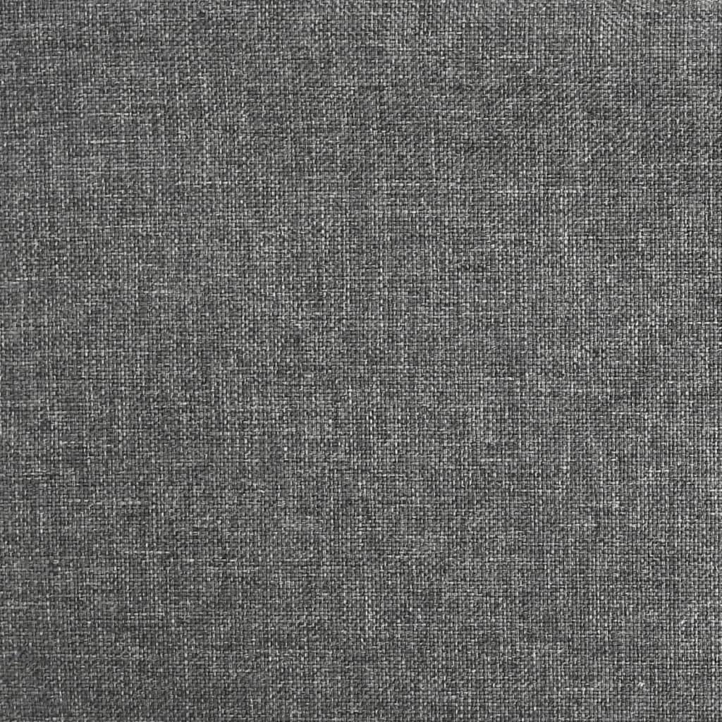 vidaXL Silla de oficina giratoria tela gris oscuro