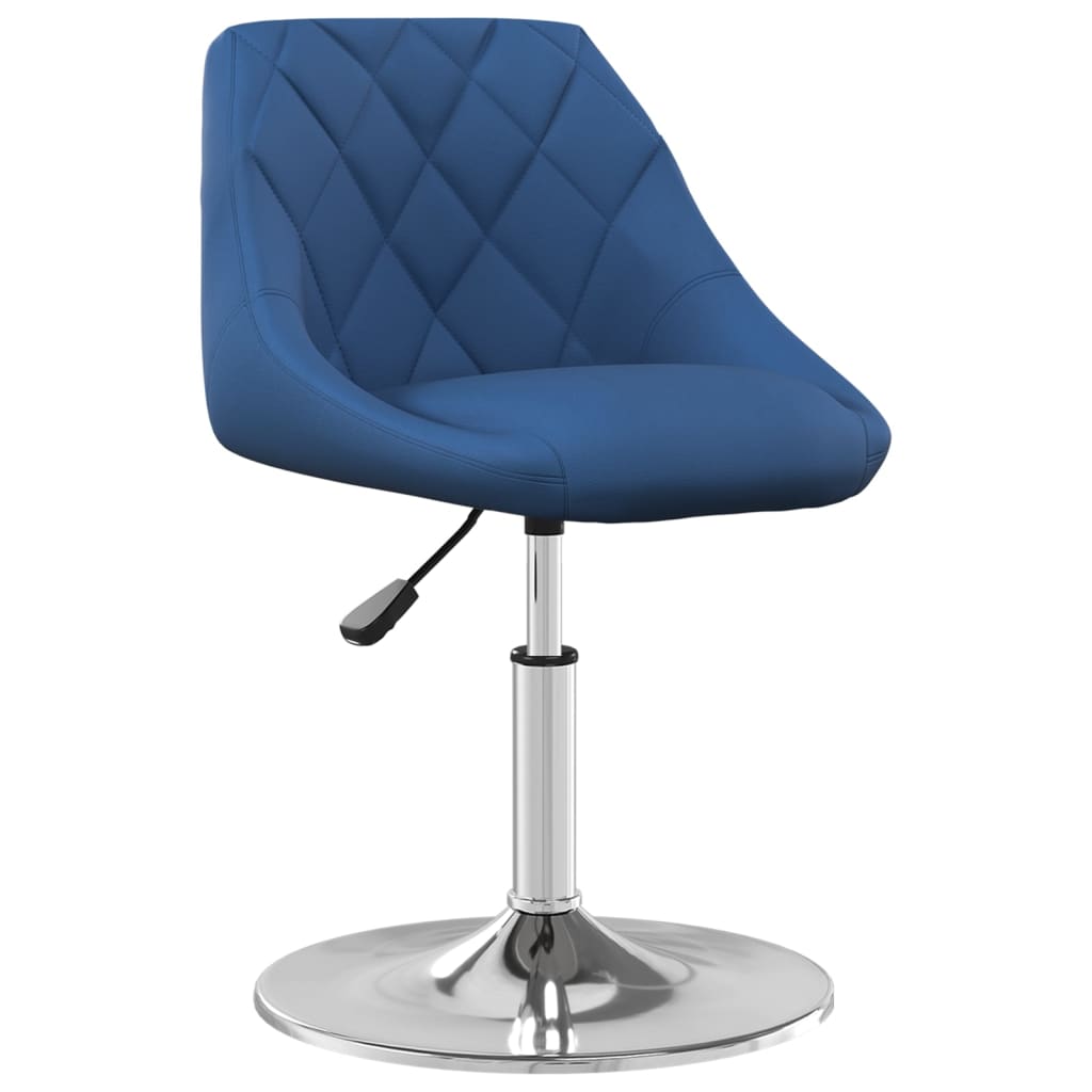 vidaXL Sillas de comedor giratorias 2 uds terciopelo azul