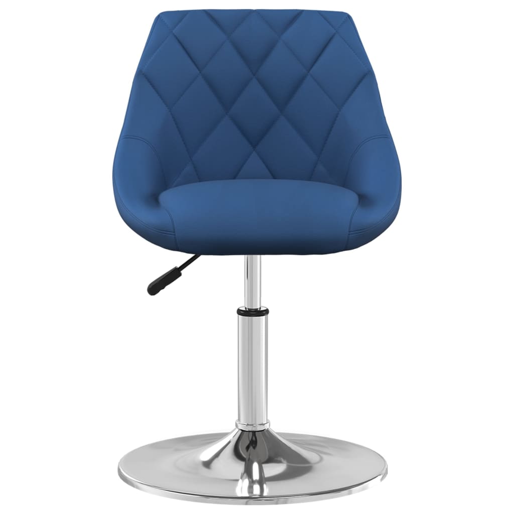 vidaXL Sillas de comedor giratorias 2 uds terciopelo azul