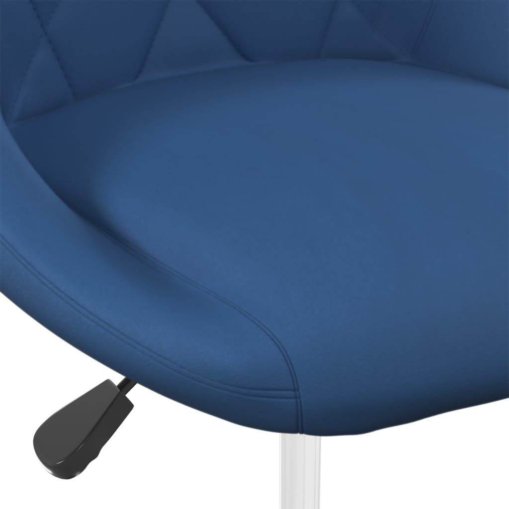 vidaXL Sillas de comedor giratorias 2 uds terciopelo azul