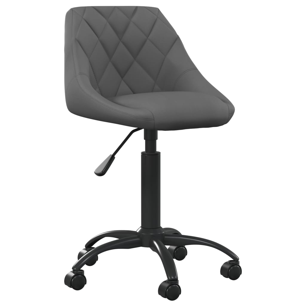 vidaXL Silla de comedor de terciopelo gris oscuro