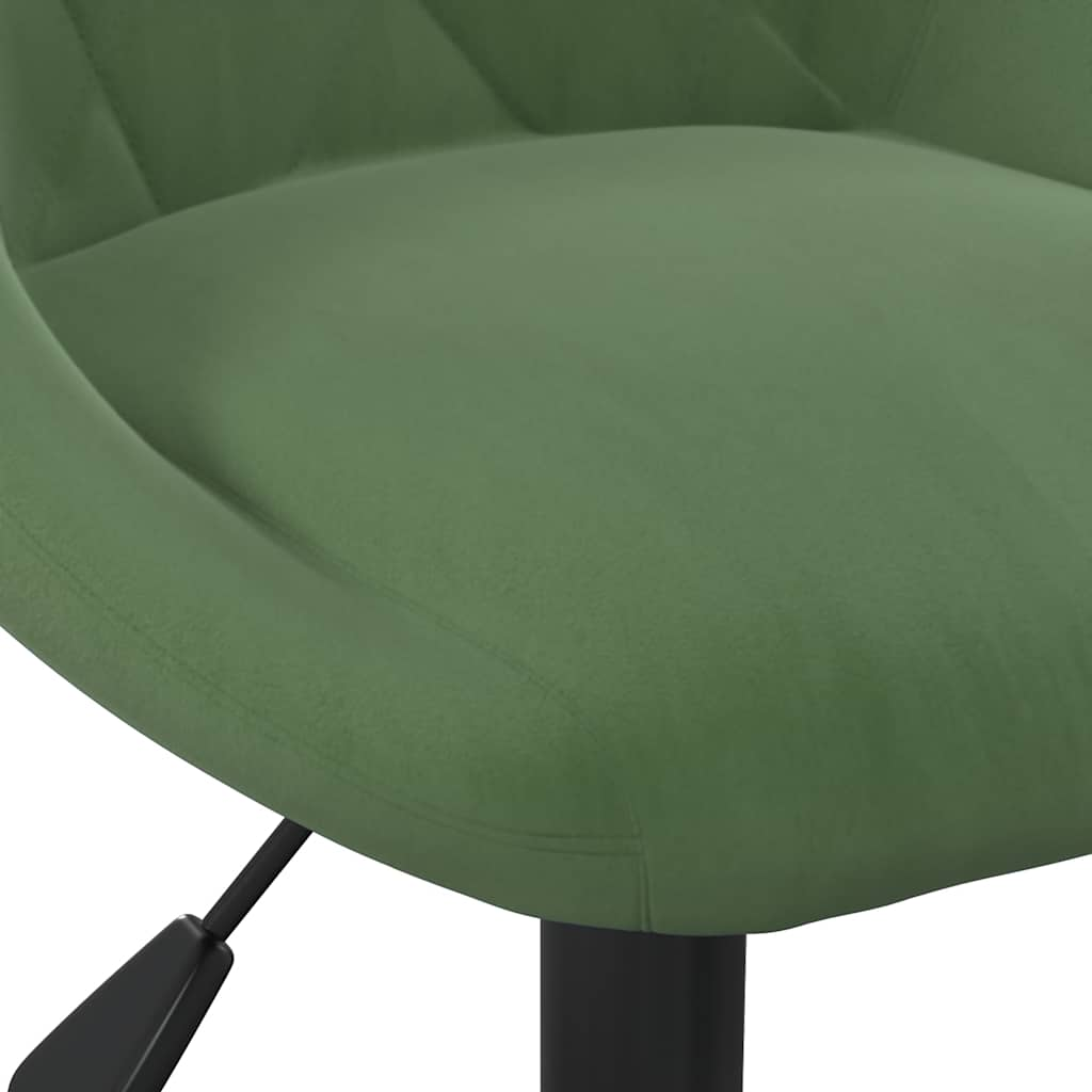 vidaXL Silla de comedor de terciopelo verde oscuro