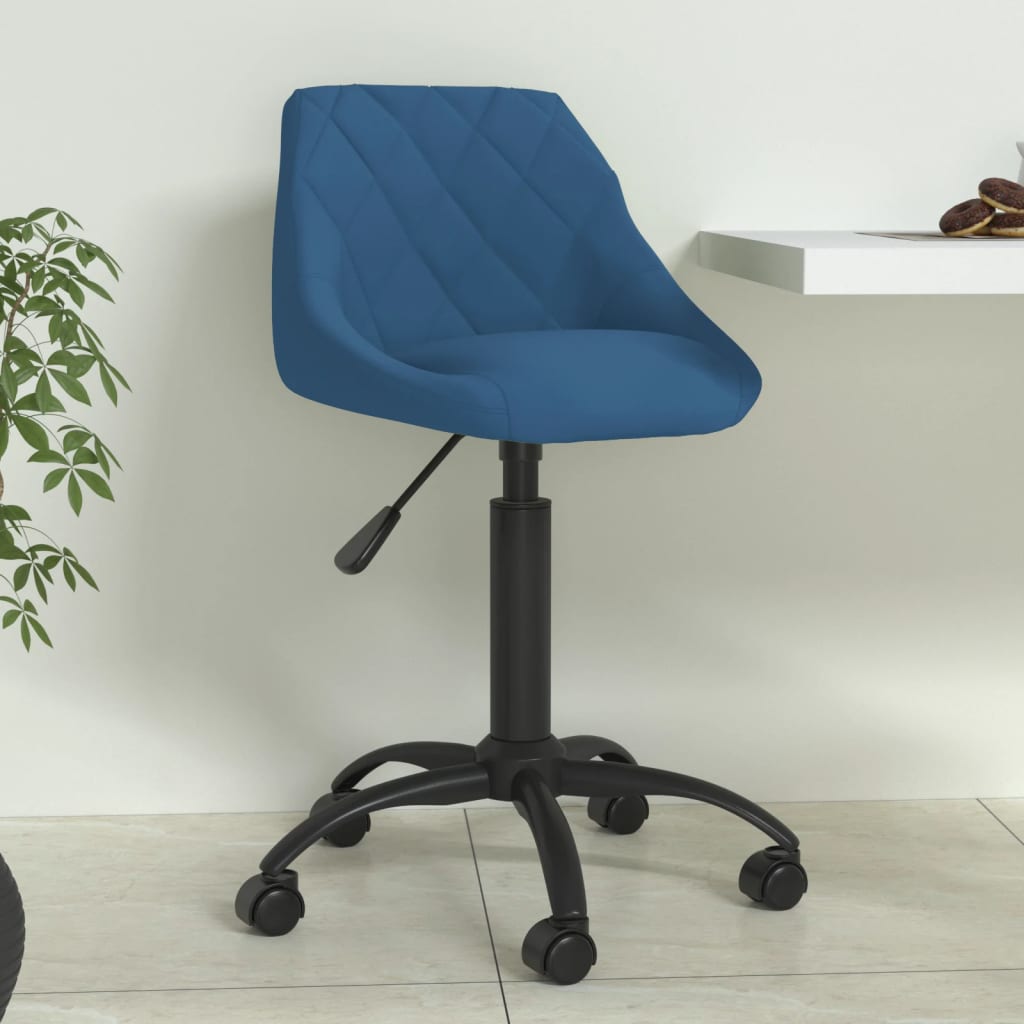 vidaXL Silla de comedor de terciopelo azul