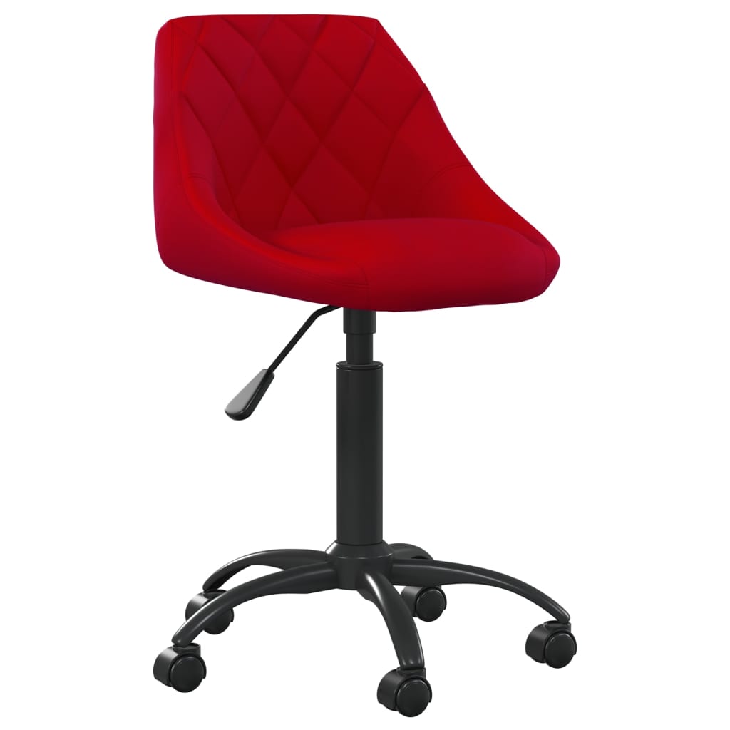 vidaXL Silla de comedor terciopelo rojo tinto