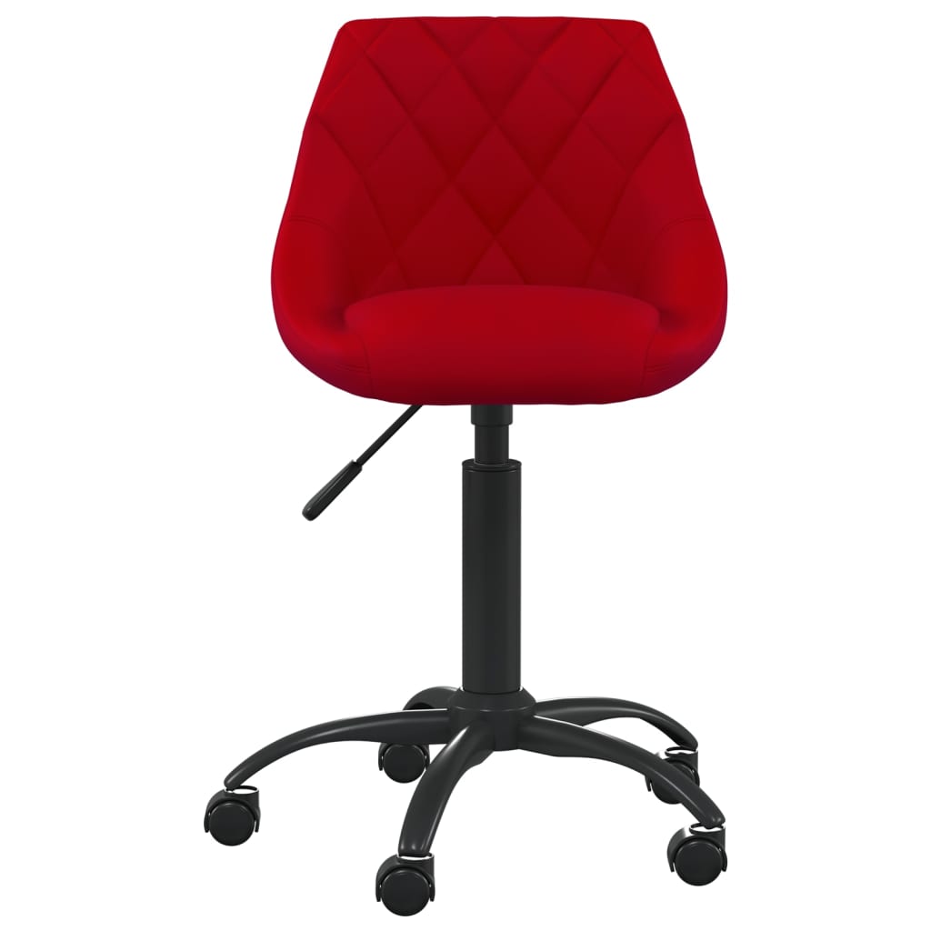 vidaXL Silla de comedor terciopelo rojo tinto