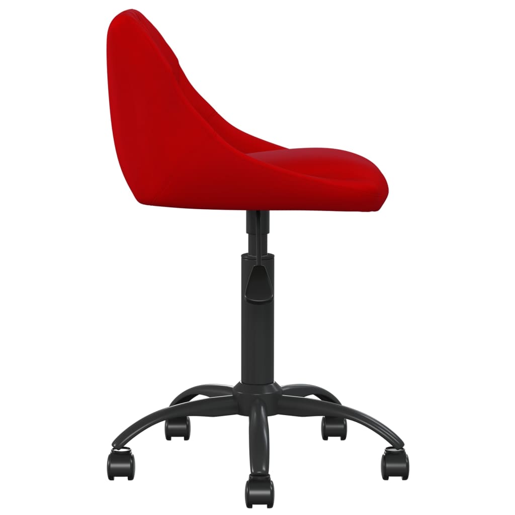 vidaXL Silla de comedor terciopelo rojo tinto