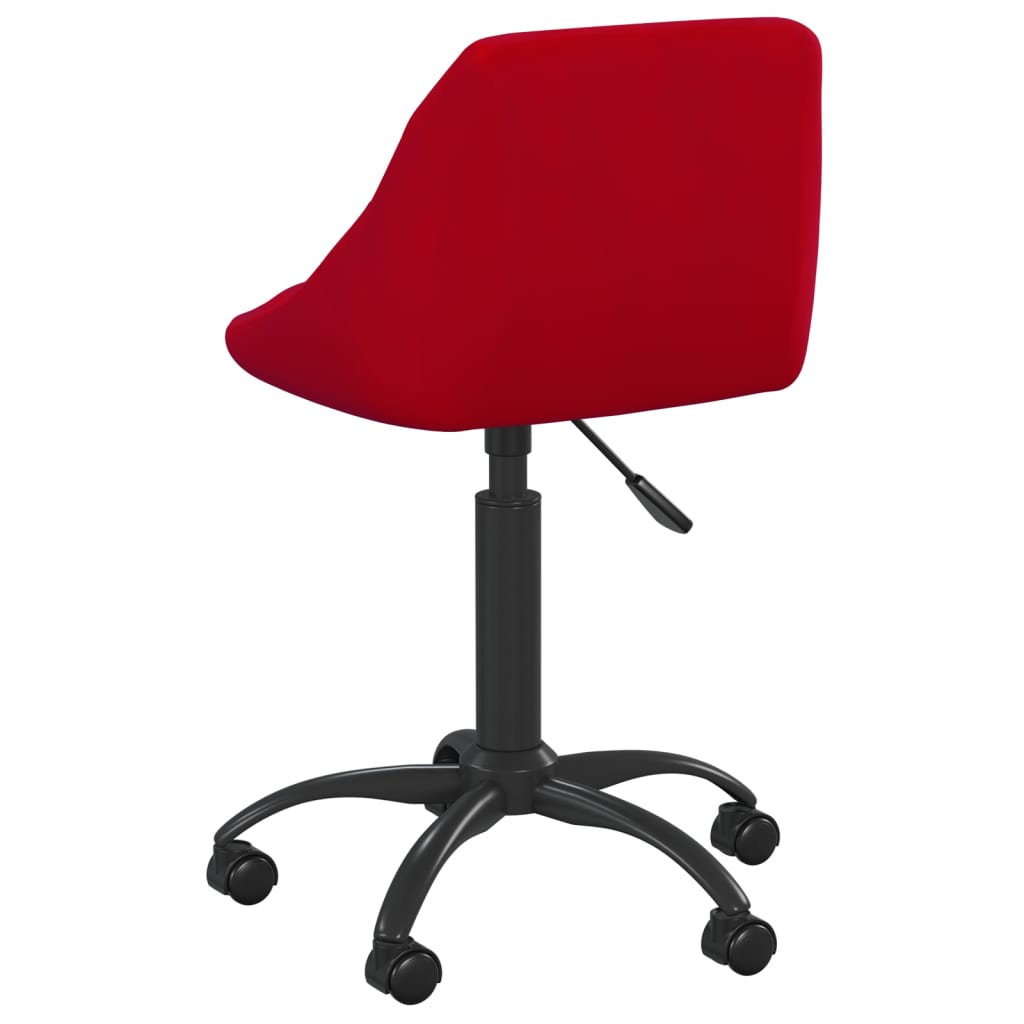 vidaXL Silla de comedor terciopelo rojo tinto