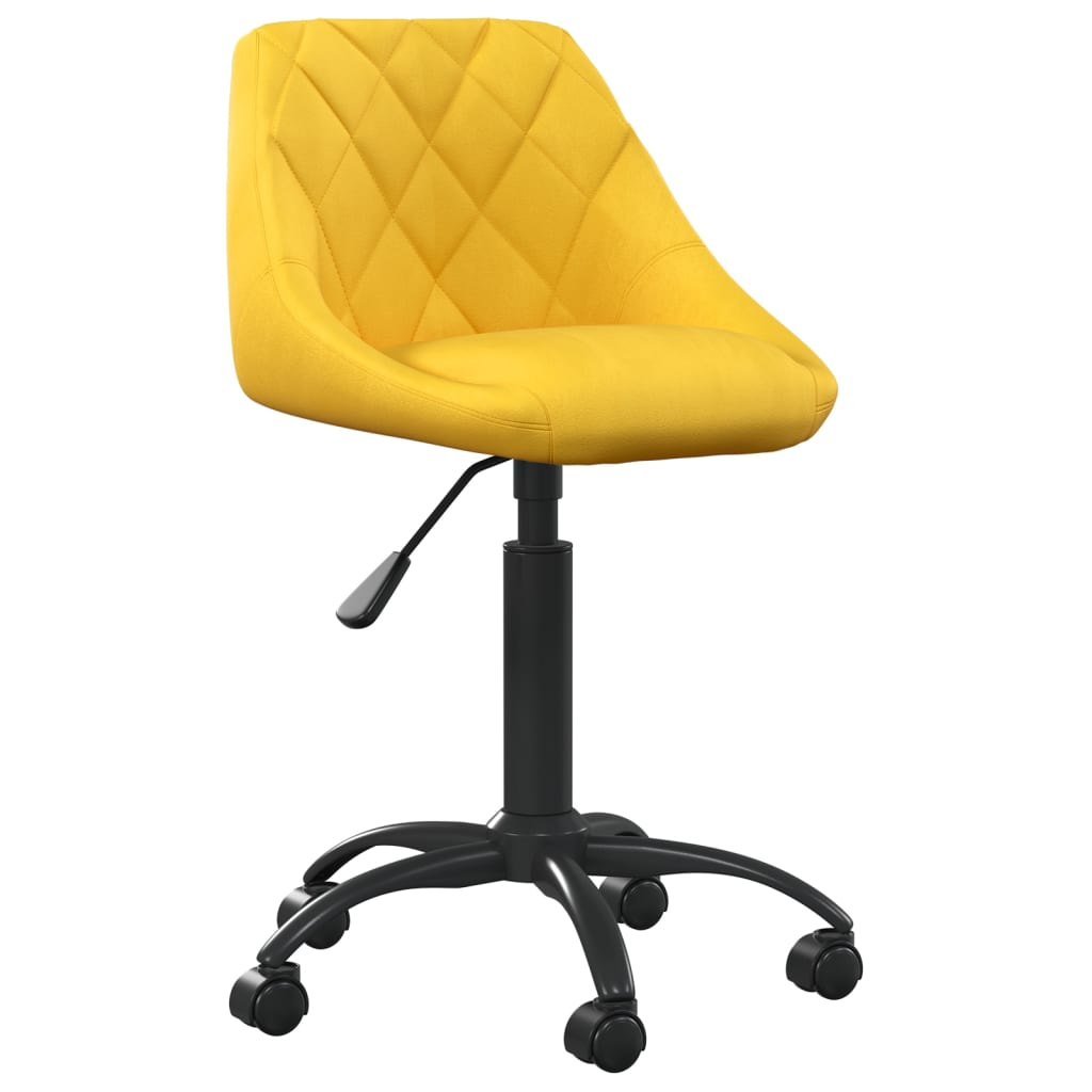 vidaXL Silla de comedor de terciopelo amarillo mostaza