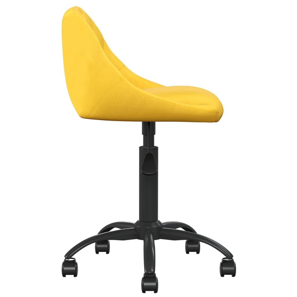 vidaXL Silla de comedor de terciopelo amarillo mostaza