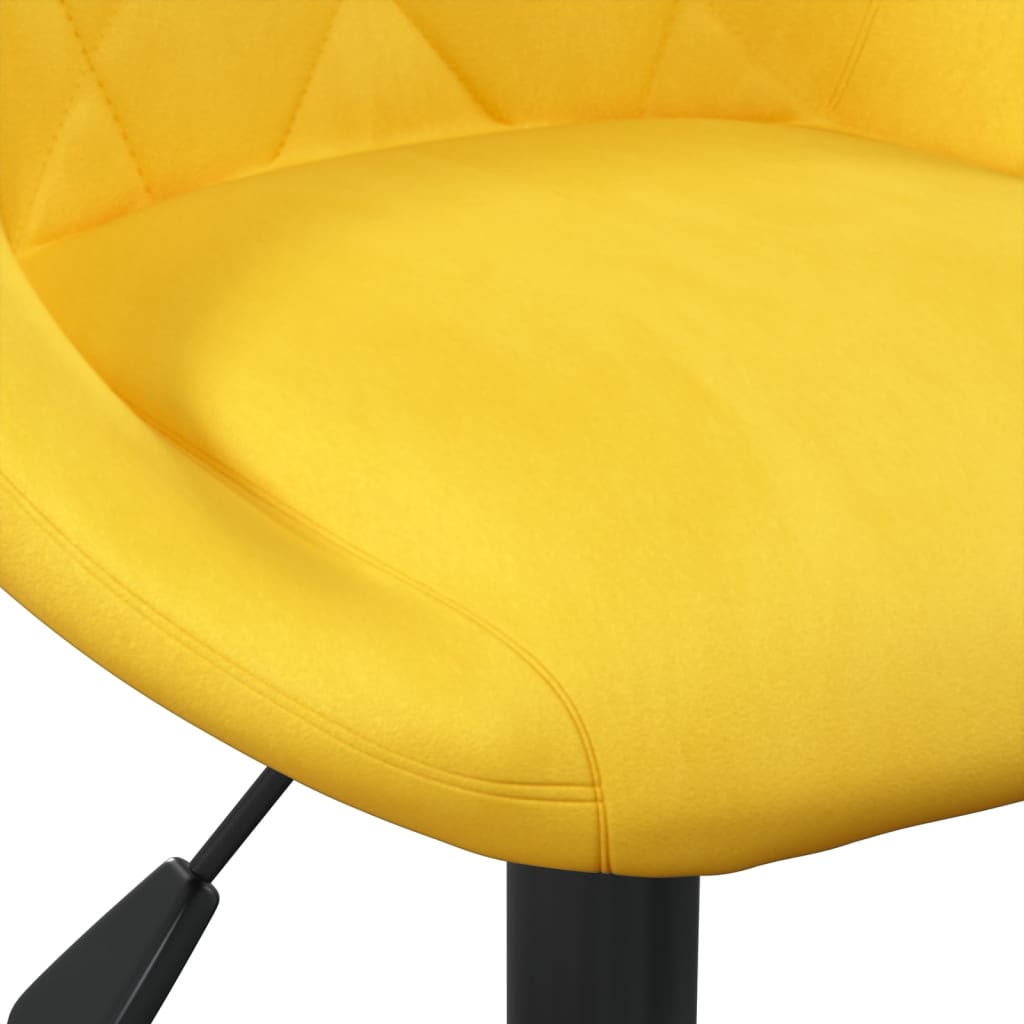 vidaXL Silla de comedor de terciopelo amarillo mostaza