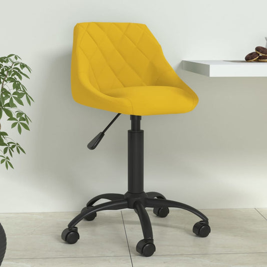 vidaXL Silla de comedor de terciopelo amarillo mostaza