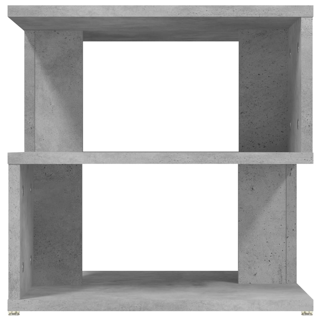 vidaXL Mesa auxiliar de madera ingeniería gris hormigón 40x40x40 cm