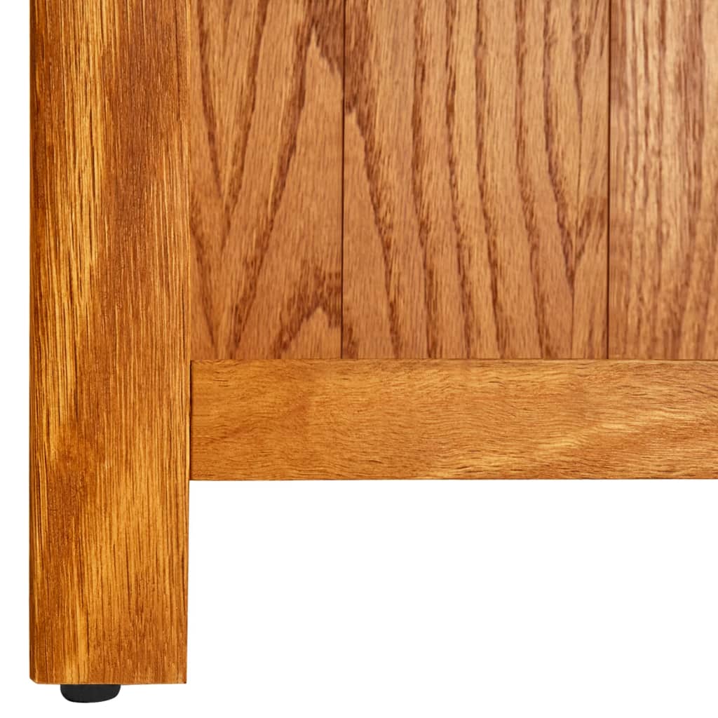 vidaXL Estantería de 4 niveles de madera maciza de roble 70x22x110 cm