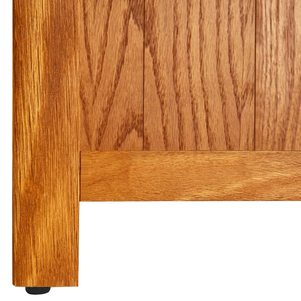 vidaXL Estantería de 5 niveles de madera maciza de roble 70x22x140 cm