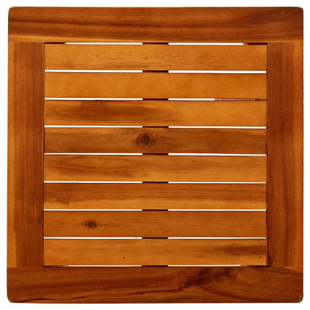 vidaXL Mesa de centro de jardín madera maciza de acacia 45x45x36 cm