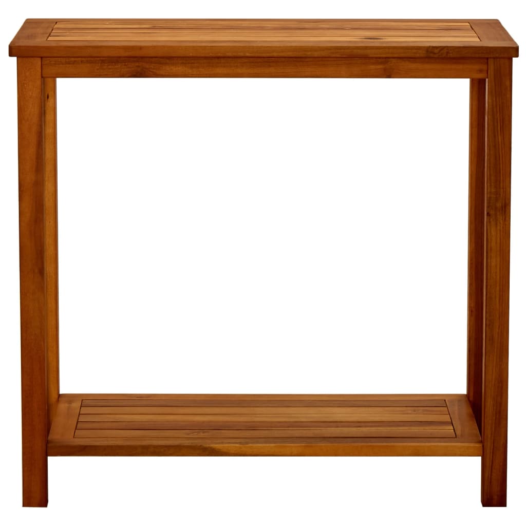 vidaXL Mesa consola de jardín madera maciza de acacia 80x35x75 cm