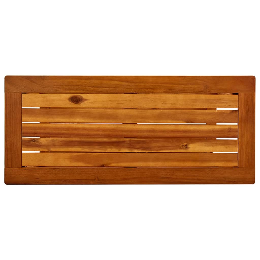 vidaXL Mesa consola de jardín madera maciza de acacia 80x35x75 cm