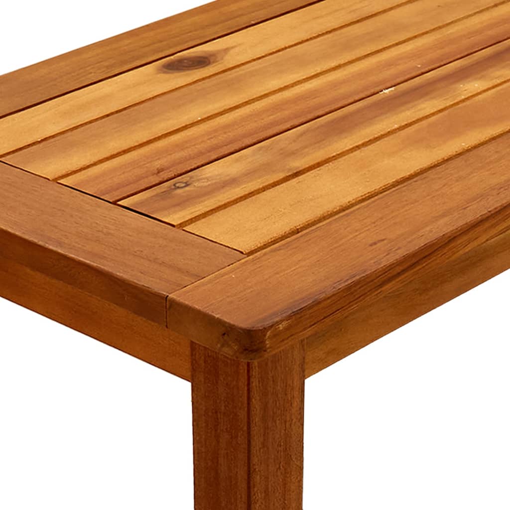 vidaXL Mesa consola de jardín madera maciza de acacia 80x35x75 cm