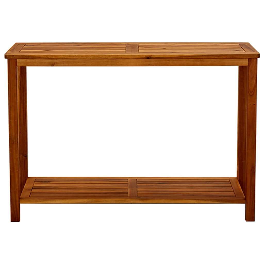 vidaXL Mesa consola de jardín madera maciza de acacia 110x40x75 cm