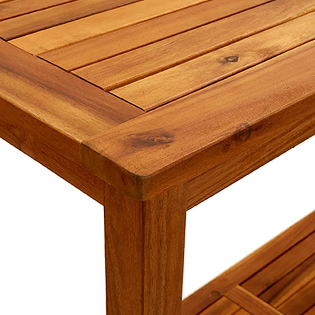 vidaXL Mesa consola de jardín madera maciza de acacia 110x40x75 cm