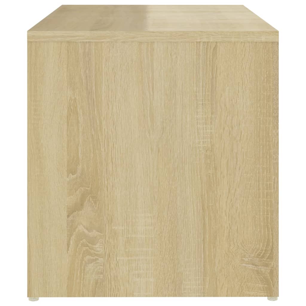 vidaXL Mesa auxiliar de madera contrachapada roble Sonoma 59x36x38 cm