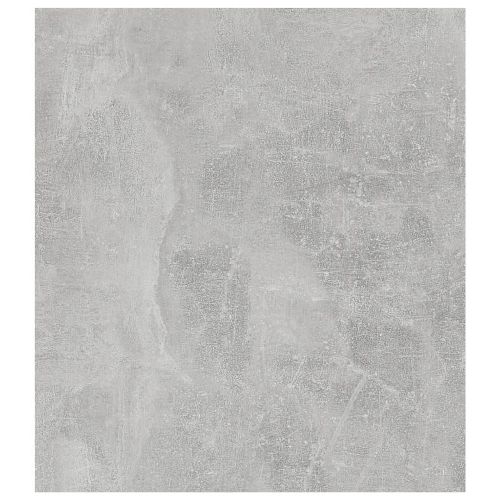 vidaXL Mesa auxiliar de madera contrachapada gris hormigón 60x40x45 cm