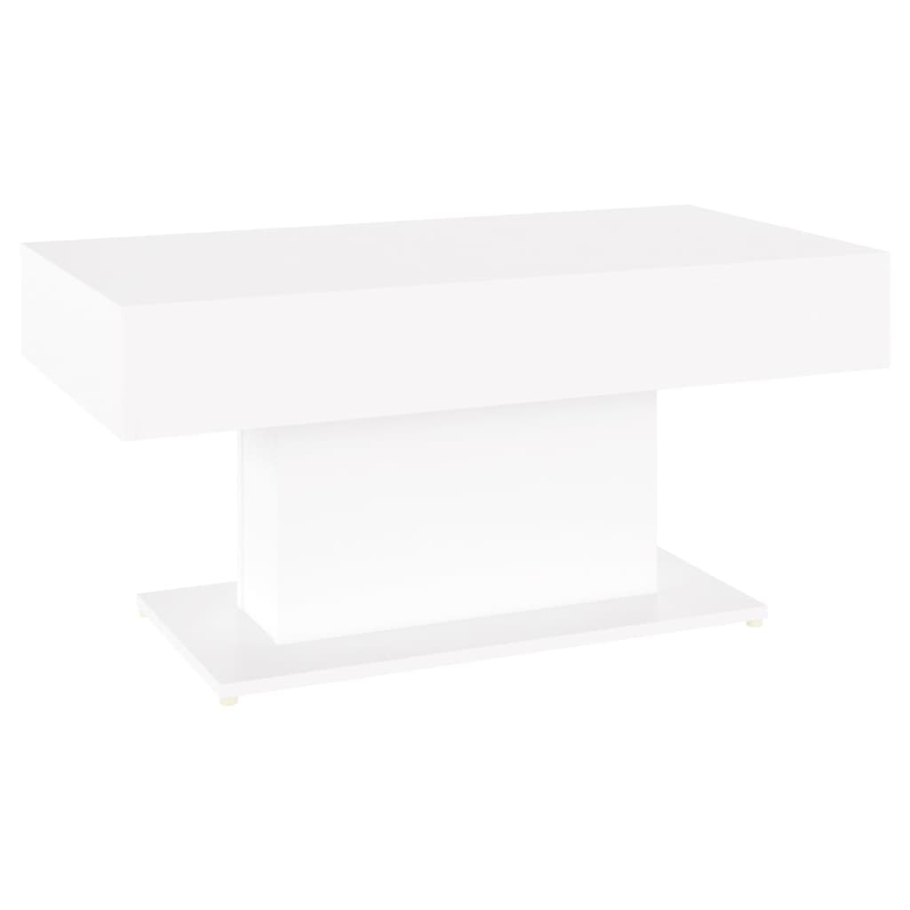 vidaXL Mesa de centro madera contrachapada blanco 96x50x45 cm