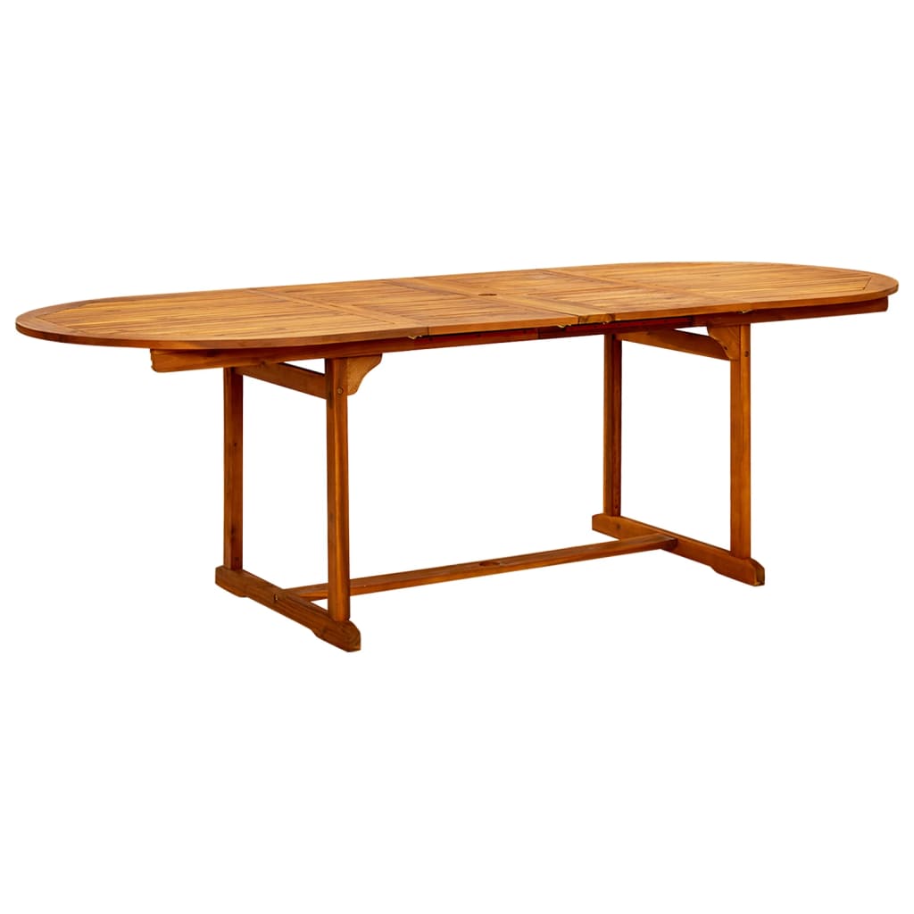 vidaXL Juego de comedor para jardín 9 piezas madera maciza de acacia