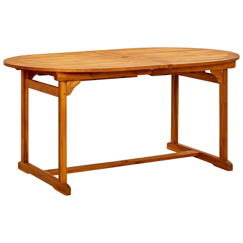 vidaXL Juego de comedor para jardín 9 piezas madera maciza de acacia