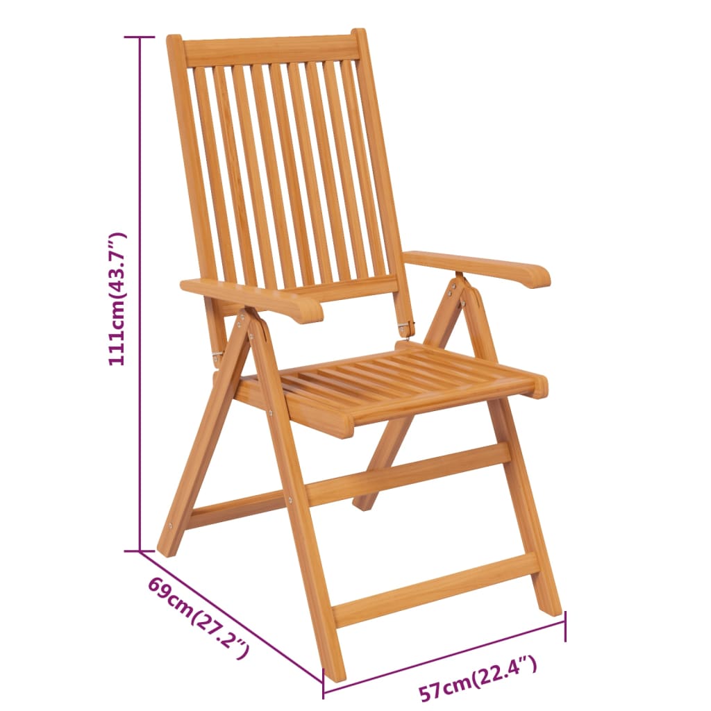 vidaXL Juego de comedor para jardín 9 piezas madera maciza de acacia