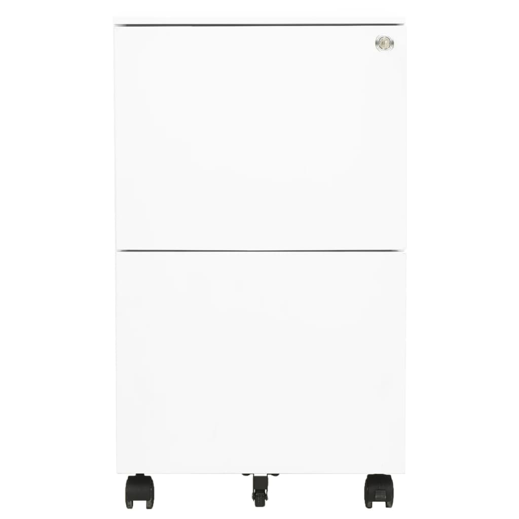 vidaXL Armario archivador acero blanco 39x45x67 cm