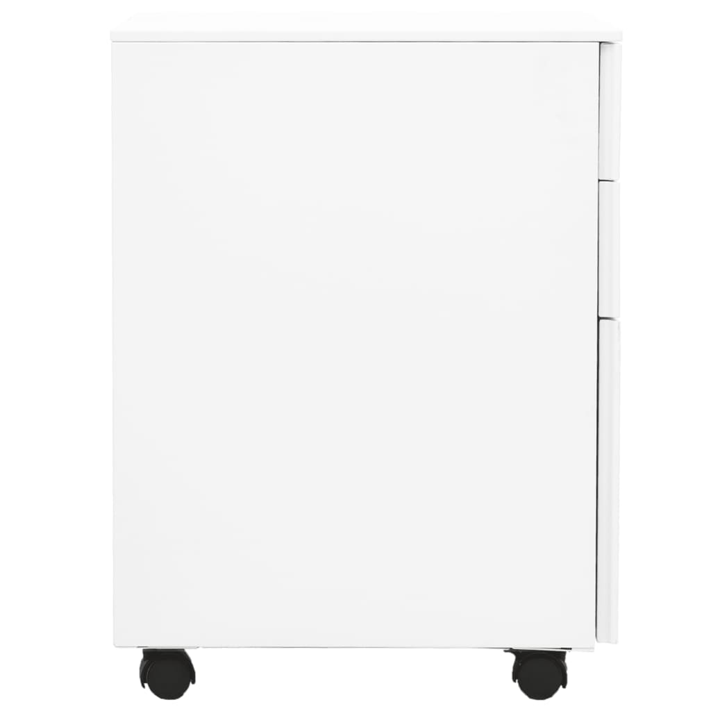 vidaXL Armario archivador acero blanco 39x45x60 cm