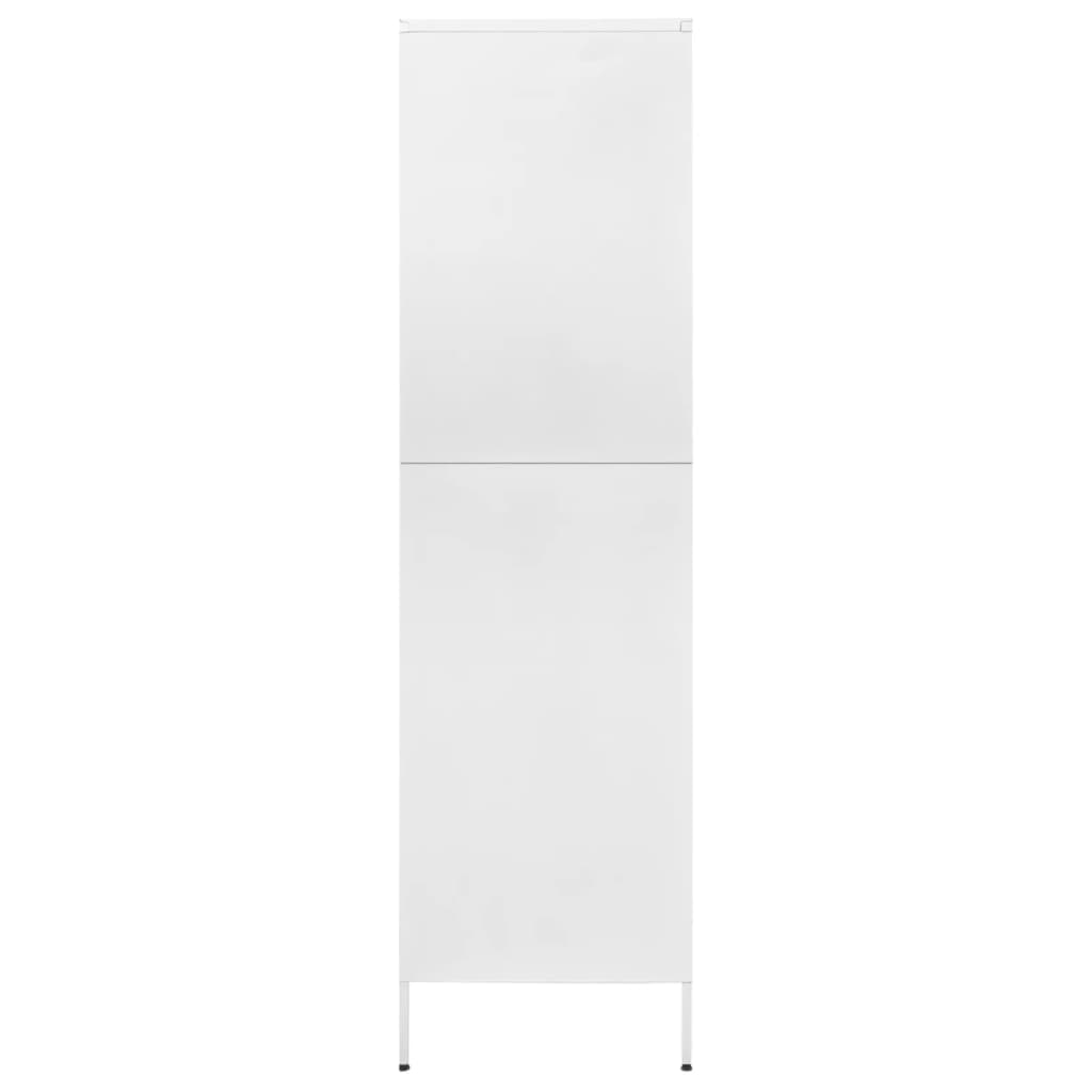 vidaXL Armario de acero blanco 90x50x180 cm