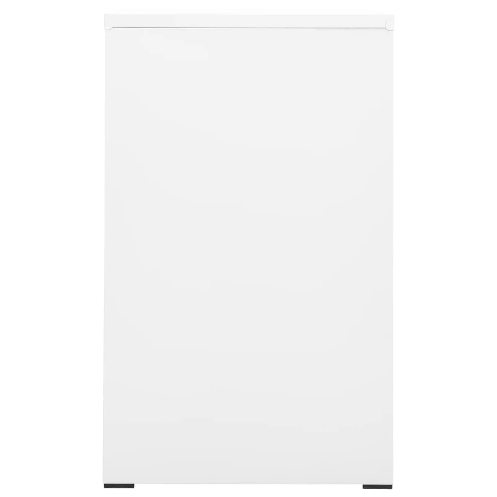 vidaXL Armario archivador de acero blanco 46x62x102,5 cm