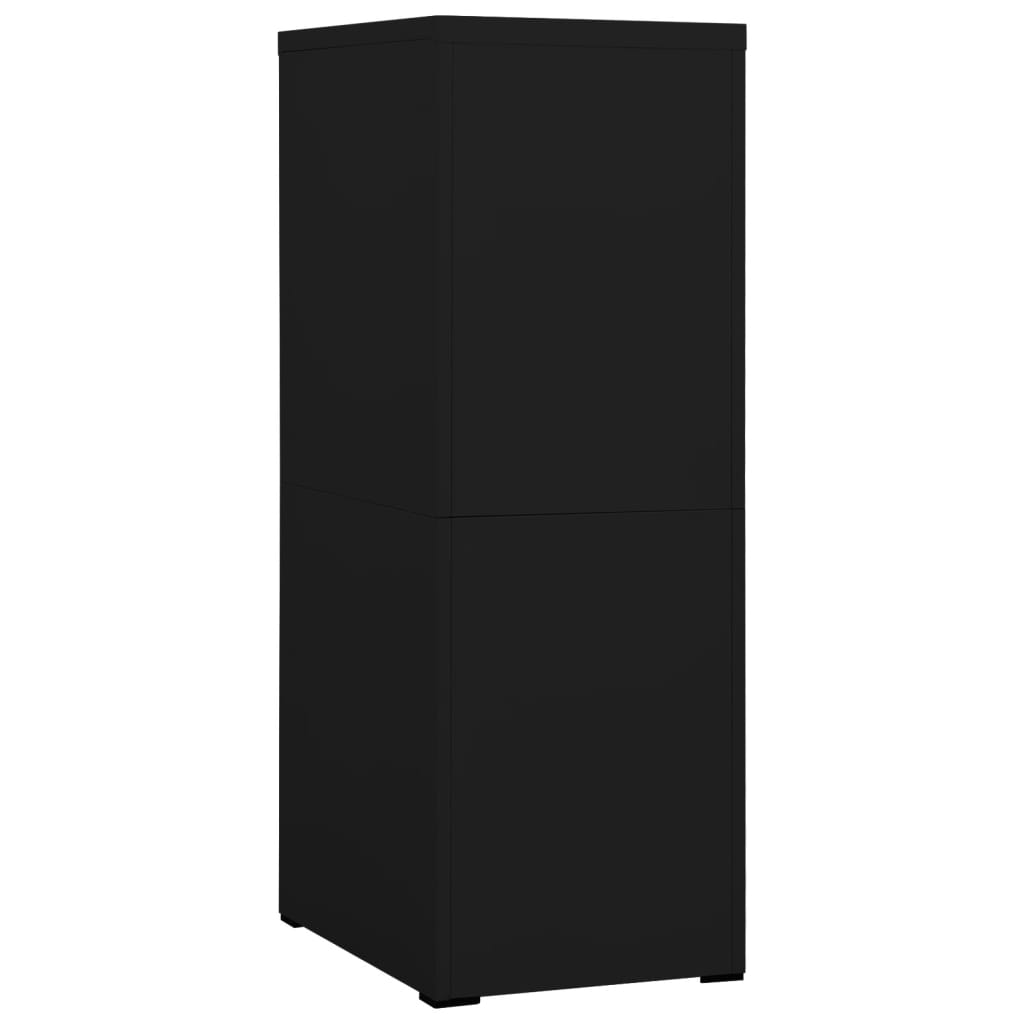 vidaXL Armario archivador de acero negro 46x62x133 cm