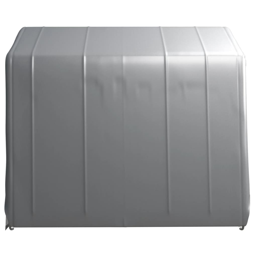 vidaXL Carpa de almacenamiento acero gris 240x240 cm