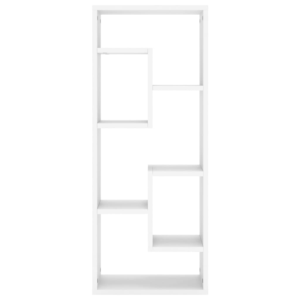 vidaXL Estantería de pared madera contrachapada blanco 36x16x90 cm