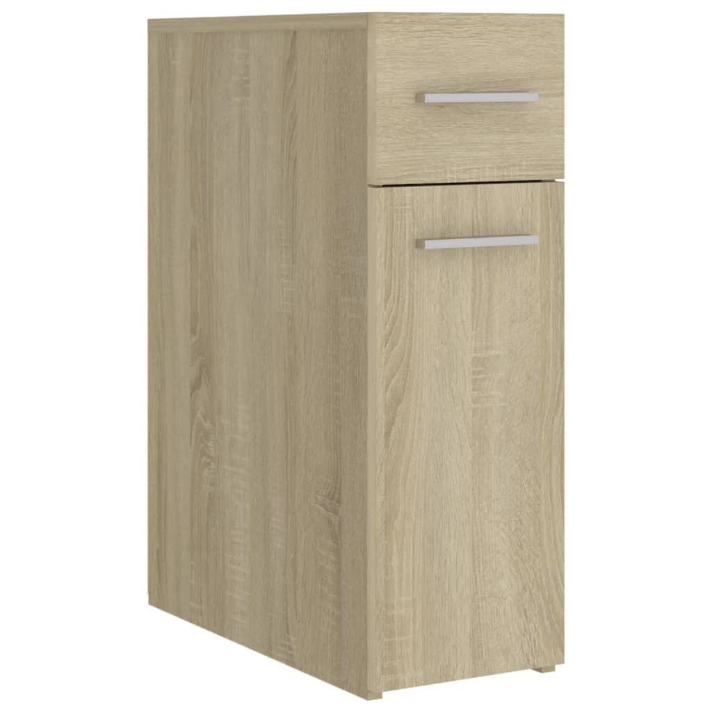 vidaXL Armario boticario madera contrachapada color roble 20x45,5x60cm