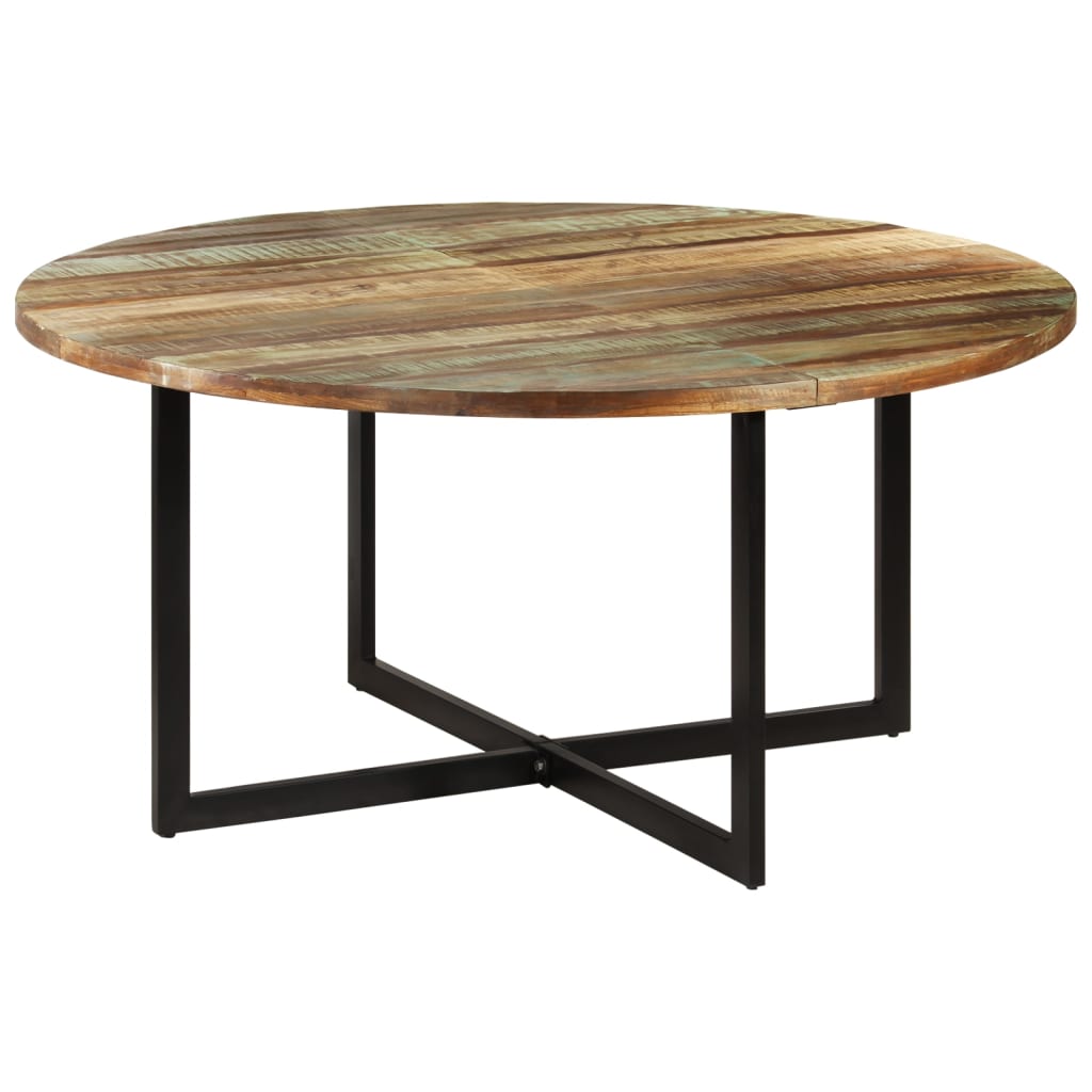 vidaXL Mesa de comedor madera maciza reciclada 150x75 cm