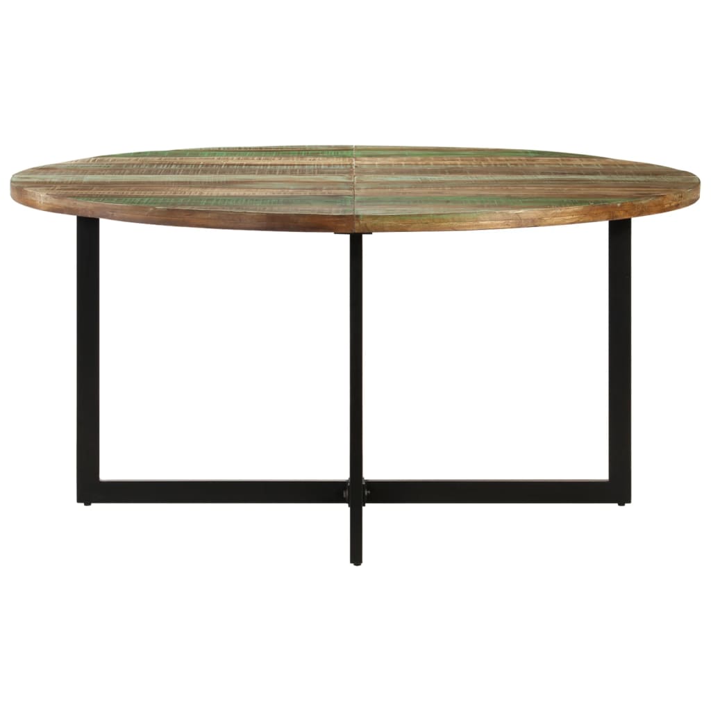 vidaXL Mesa de comedor madera maciza reciclada 150x75 cm