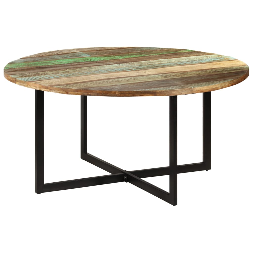 vidaXL Mesa de comedor madera maciza reciclada 150x75 cm