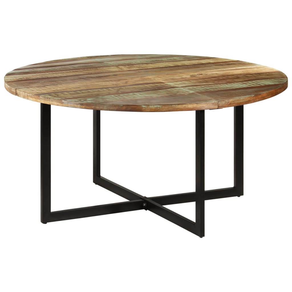 vidaXL Mesa de comedor madera maciza reciclada 150x75 cm