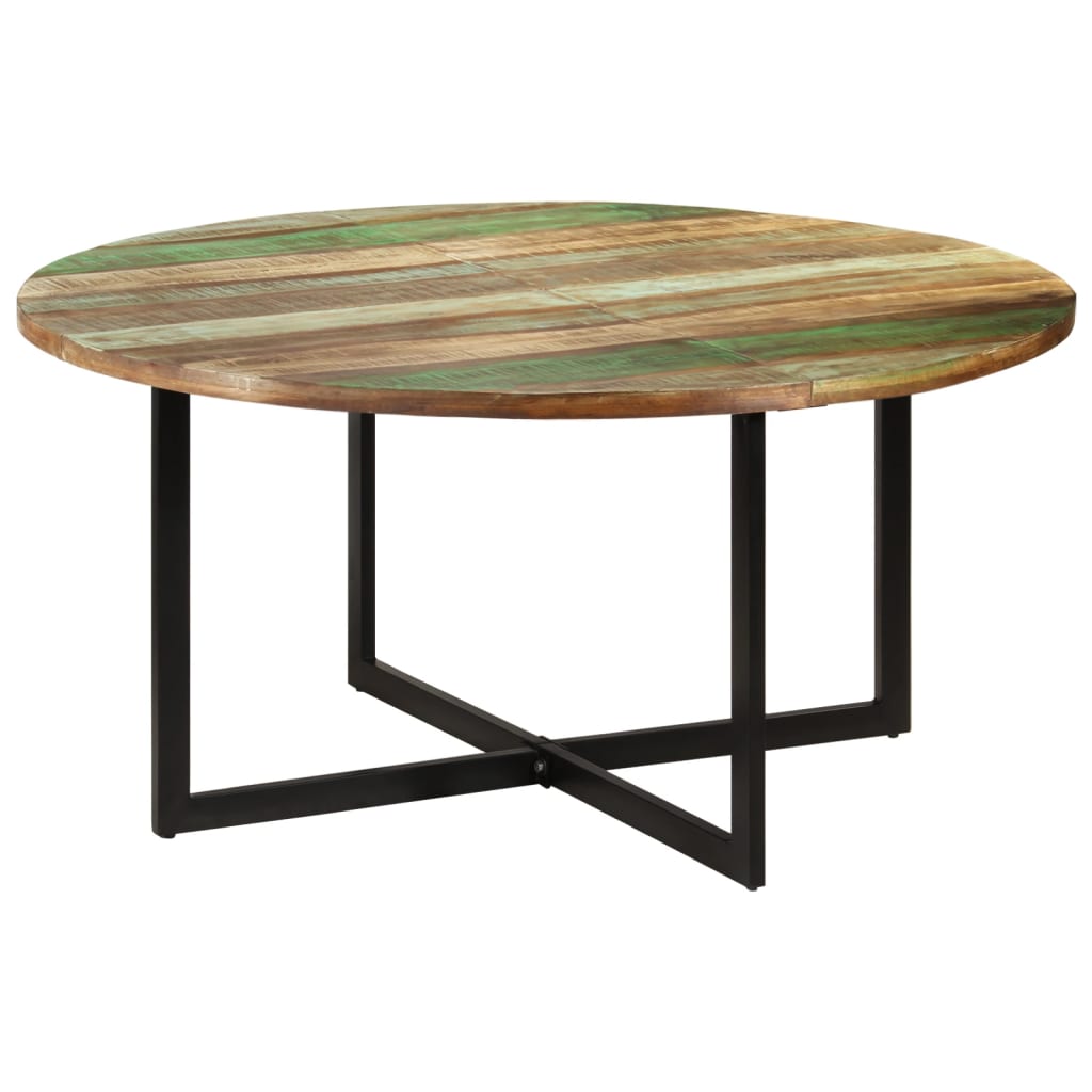 vidaXL Mesa de comedor madera maciza reciclada 150x75 cm