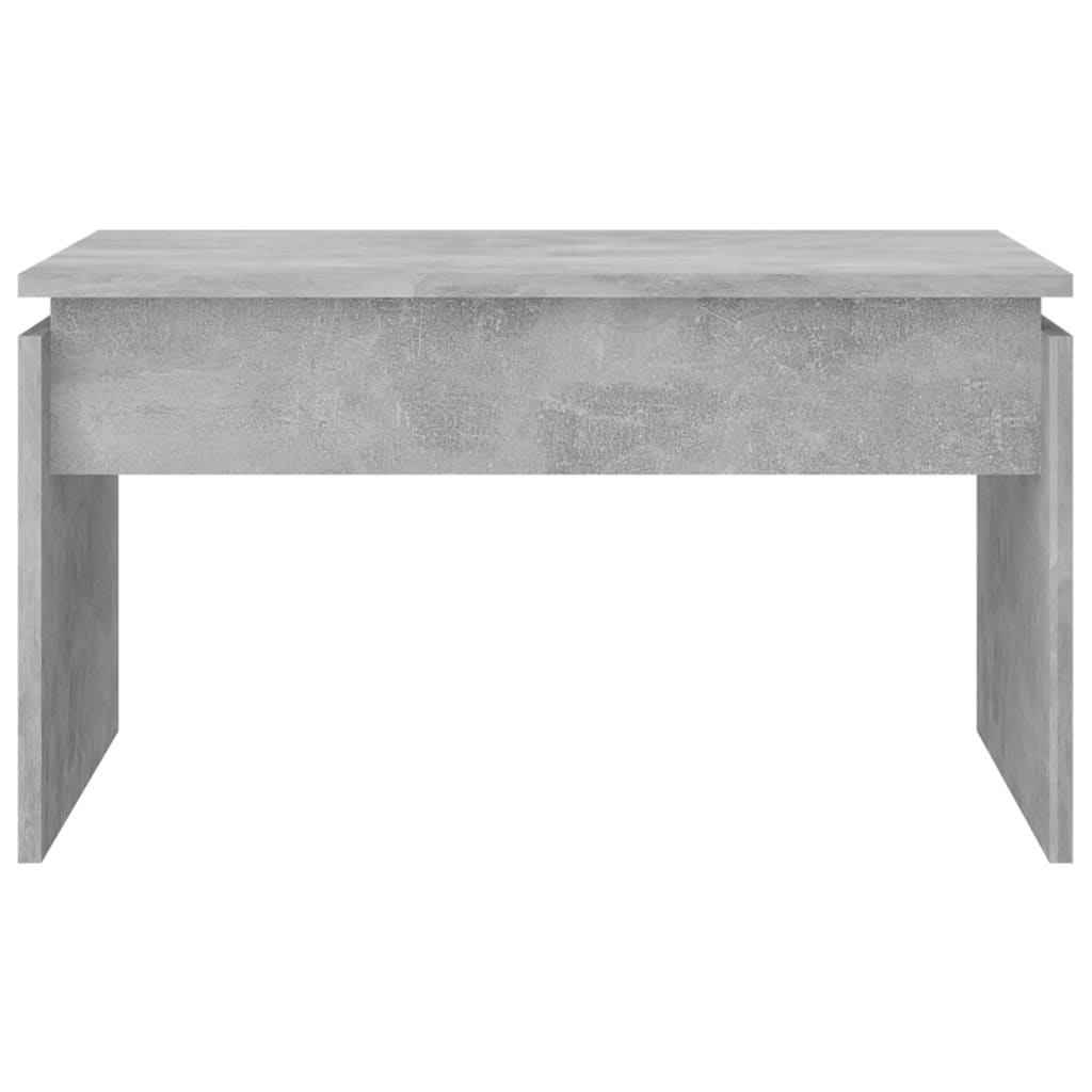 vidaXL Mesa de centro madera contrachapada gris hormigón 68x50x38 cm