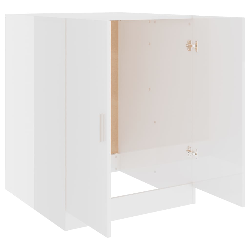 vidaXL Armario de lavadora blanco brillante 71x71,5x91,5 cm