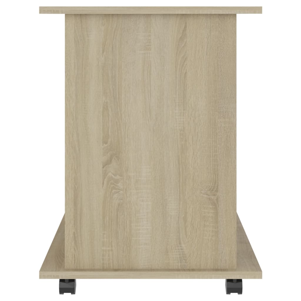 vidaXL Armario con ruedas madera contrachapada roble Sonoma 60x45x60cm